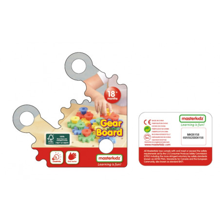MASTERKIDZ Gears: создай свой механизм на доске Монтессори