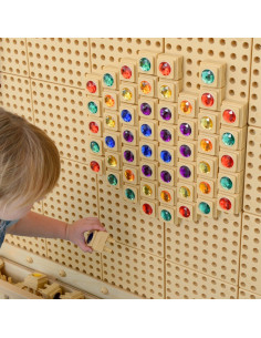 MASTERKIDZ akriliniai spalvoti deimantai STEM mokslinei lentai 72 vnt 2