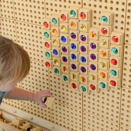 Акриловые цветные алмазы MASTERKIDZ для доски STEM Science Board, 72 шт.