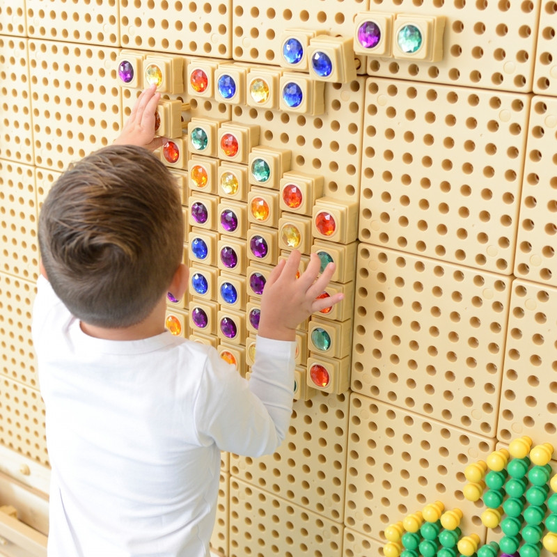 Акриловые цветные алмазы MASTERKIDZ для доски STEM Science Board, 72 шт.