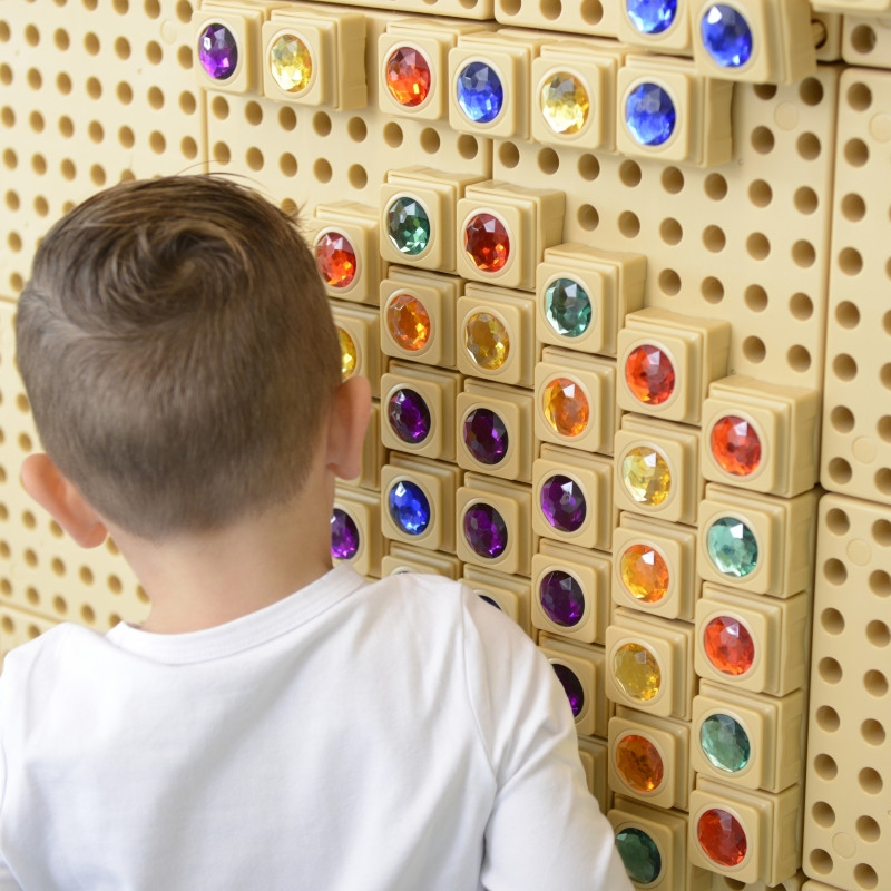 Акриловые цветные алмазы MASTERKIDZ для доски STEM Science Board, 72 шт.