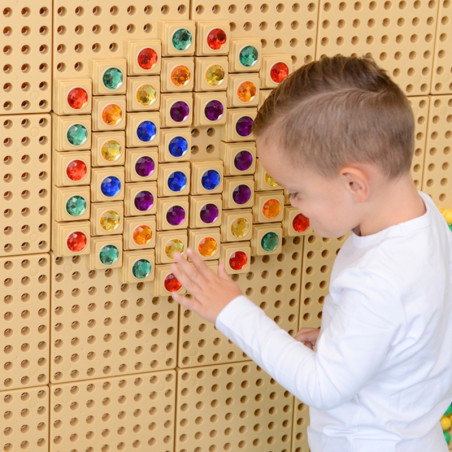 Акриловые цветные алмазы MASTERKIDZ для доски STEM Science Board, 72 шт.