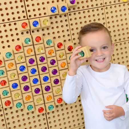 MASTERKIDZ akriliniai spalvoti deimantai STEM mokslinei lentai 72 vnt