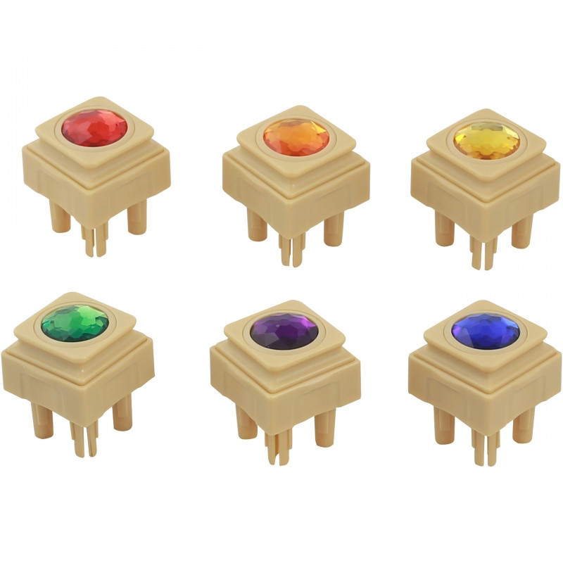 Акриловые цветные алмазы MASTERKIDZ для доски STEM Science Board, 72 шт.