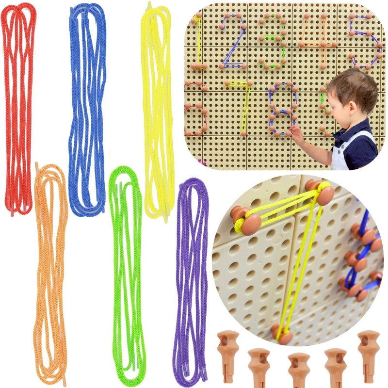 MASTERKIDZ kaiščių ir stygų rinkinys - STEM mokslo ir kūrybos lentai