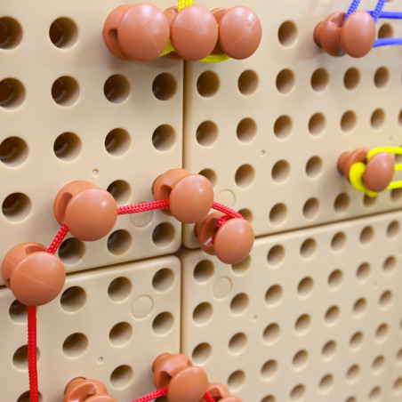 MASTERKIDZ Zestaw Kołeczki i Sznurki - Do Tablicy Naukowo-Kreatywnej STEM