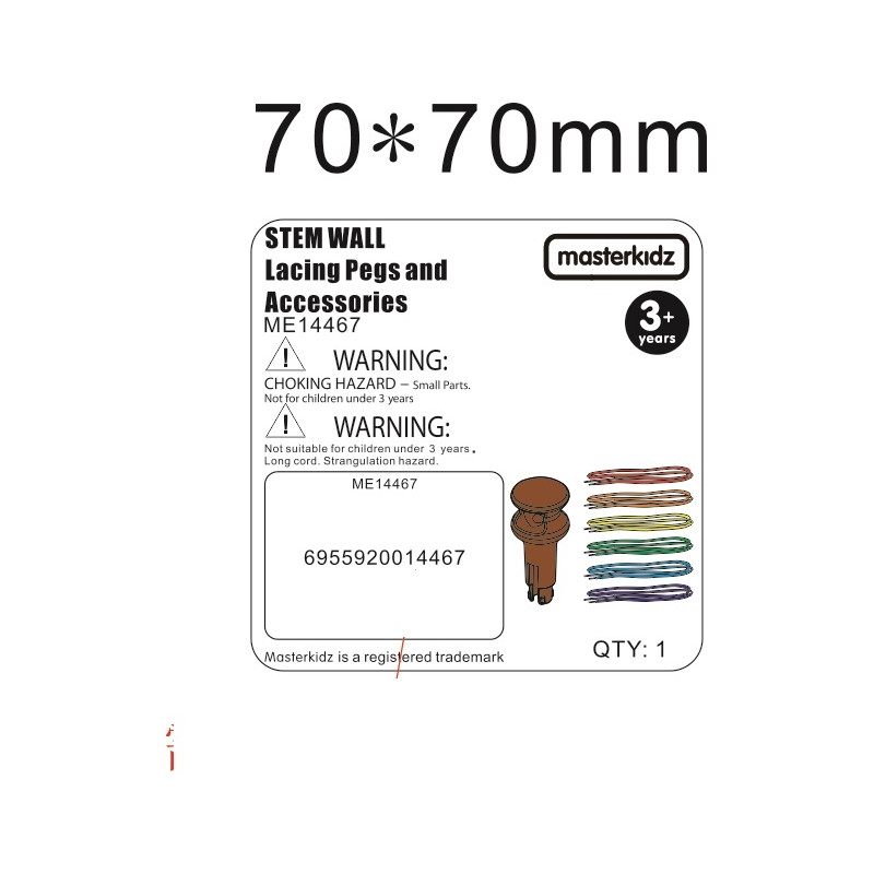 MASTERKIDZ Pegs and Strings Set - For the STEM Science and Creative Board