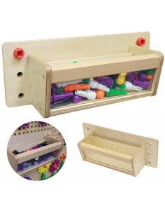 MASTERKIDZ Konteineris aksesuarams skaidri sienelė - STEM mokslo ir edukacijos lenta