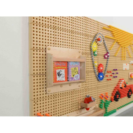 MASTERKIDZ medinė dėžutė daiktams 40 cm - STEM mokslo ir kūrybos lenta