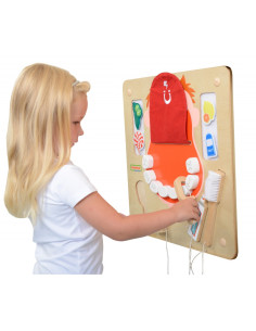 MASTERKIDZ Burnos higienos sieninė sensorinė lenta Flex Montessori