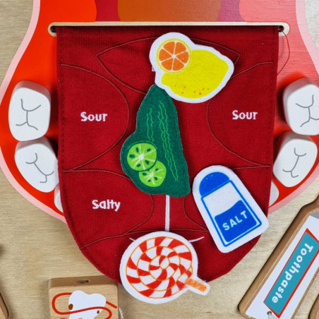 MASTERKIDZ Burnos higienos sieninė sensorinė lenta Flex Montessori