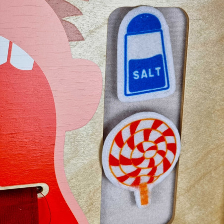 MASTERKIDZ Burnos higienos sieninė sensorinė lenta Flex Montessori