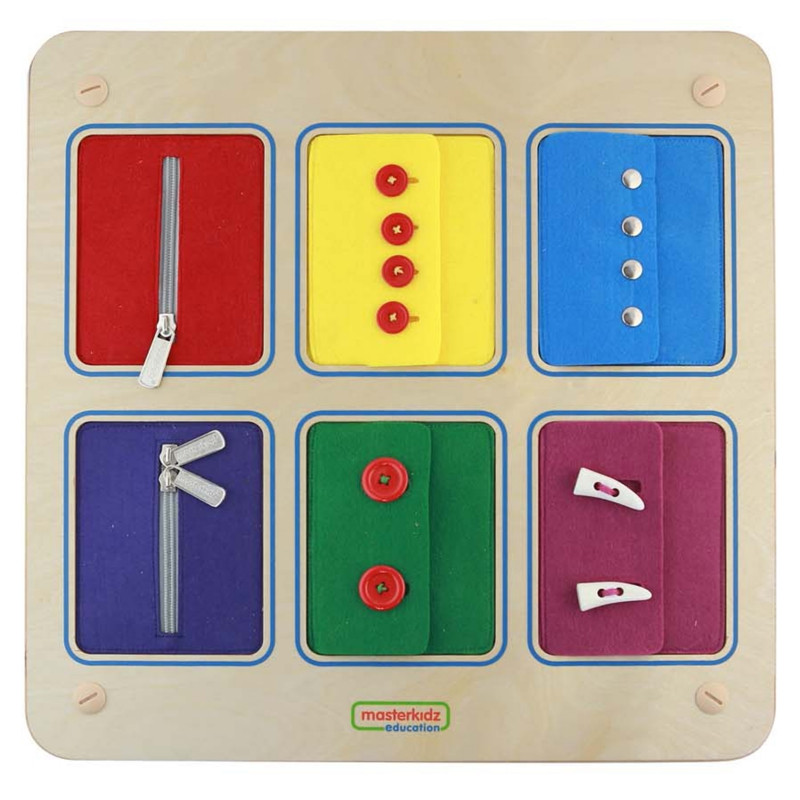 MASTERKIDZ Montessori Wall Board Opening and Closing Locks Sliders Buttons