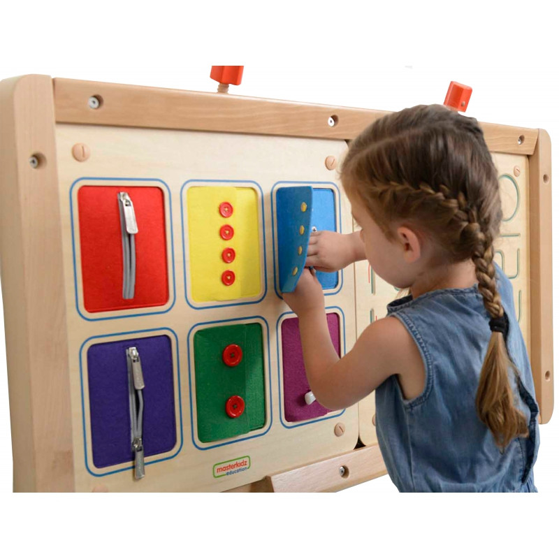 MASTERKIDZ Montessori Wall Board Opening and Closing Locks Sliders Buttons
