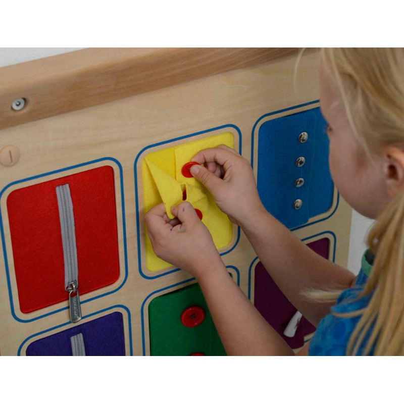 MASTERKIDZ Montessori Wall Board Opening and Closing Locks Sliders Buttons