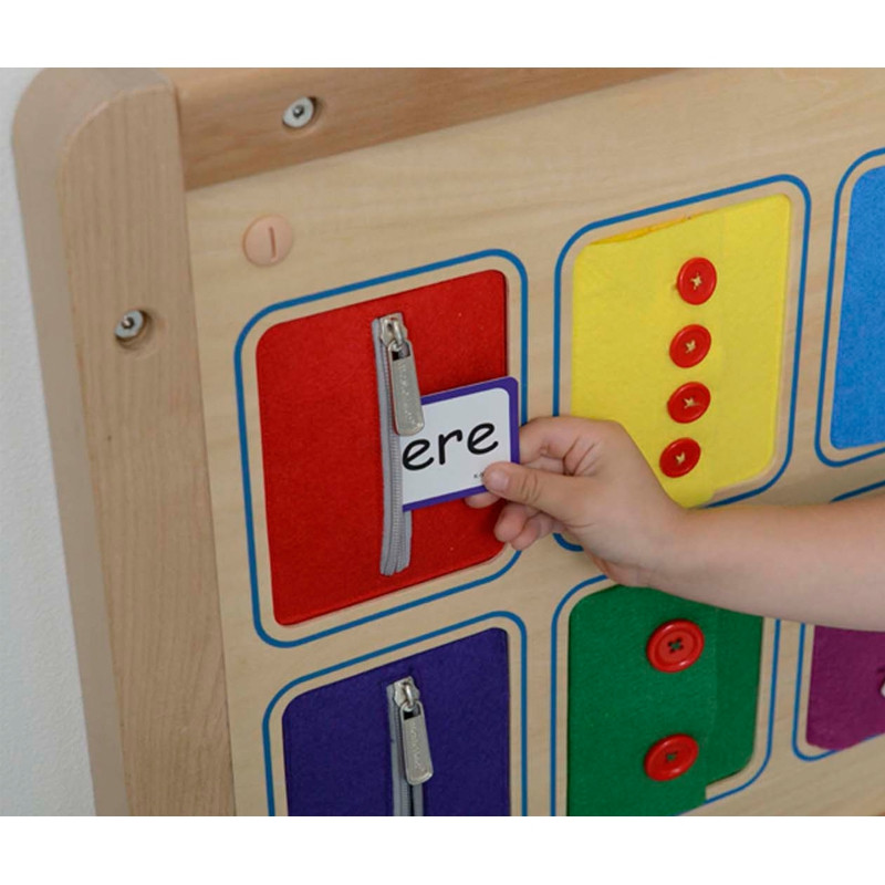 MASTERKIDZ Montessori Wall Board Opening and Closing Locks Sliders Buttons