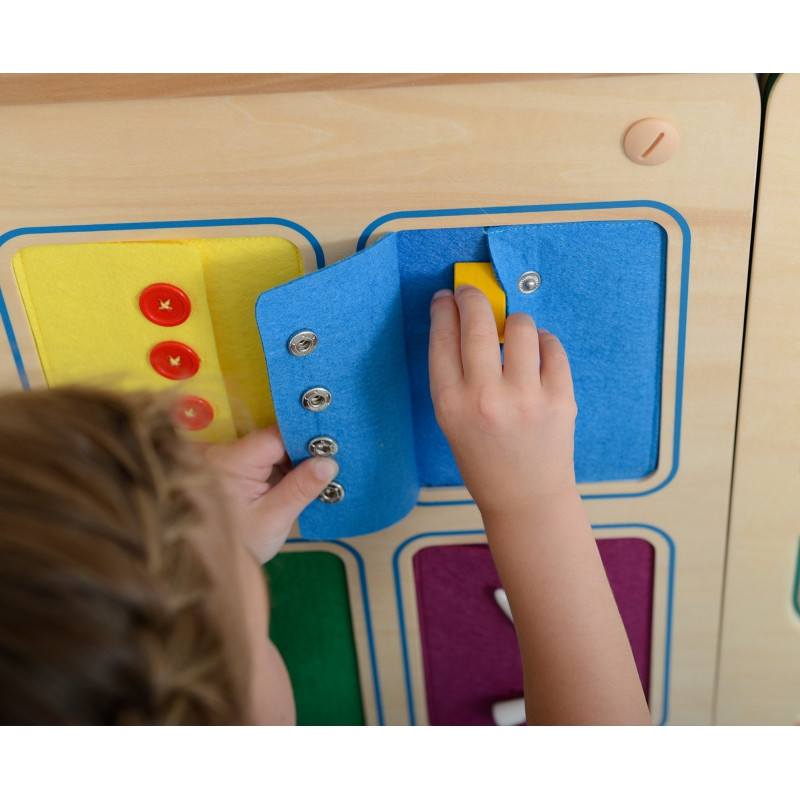 MASTERKIDZ Montessori Wall Board Opening and Closing Locks Sliders Buttons