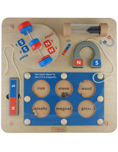 MASTERKIDZ Magnetinės traukos mokslas - Montessori Flex edukacinė sieninė lenta