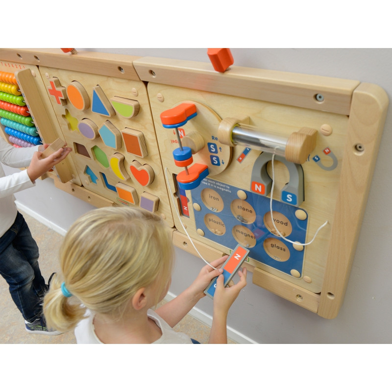 MASTERKIDZ Magnetinės traukos mokslas - Montessori Flex edukacinė sieninė lenta