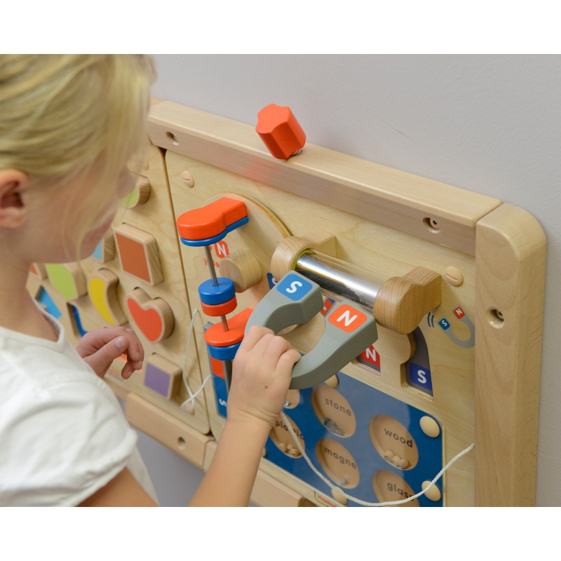 MASTERKIDZ Magnetinės traukos mokslas - Montessori Flex edukacinė sieninė lenta