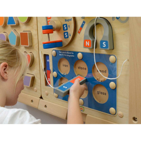 MASTERKIDZ Magnetinės traukos mokslas - Montessori Flex edukacinė sieninė lenta MASTERKIDZ Magnetinės traukos mokslas - Montessori Flex edukacinė sieninė lenta