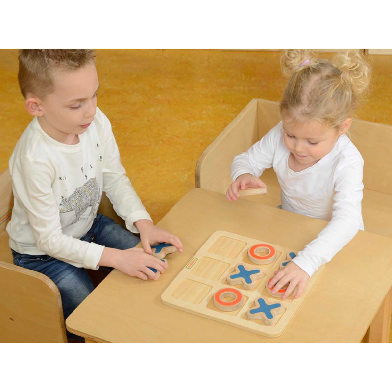 MASTERKIDZ Крестики-нолики деревянная игра для детей логическая головоломка