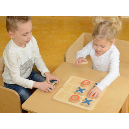 MASTERKIDZ Крестики-нолики деревянная игра для детей логическая головоломка