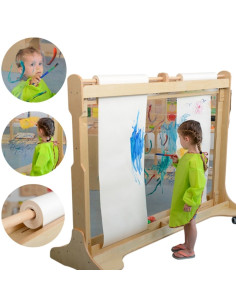 MASTERKIDZ didžiulis medinis langų molbertas tapybai