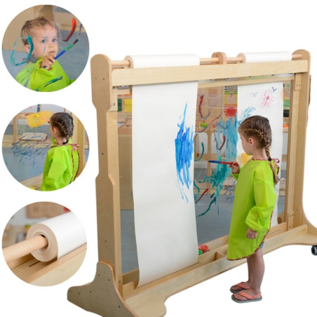 MASTERKIDZ didžiulis medinis langų molbertas tapybai