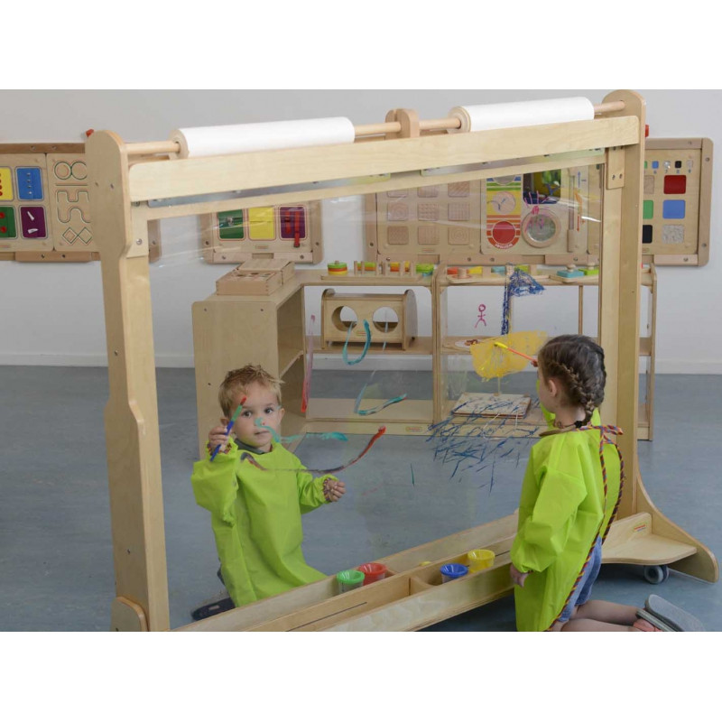 MASTERKIDZ didžiulis medinis langų molbertas tapybai