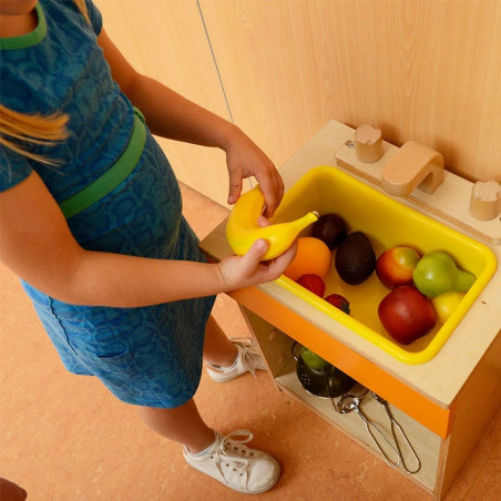 MASTERKIDZ tikroviškas vaisių virtuvės rinkinys 10 dalių MASTERKIDZ tikroviškas vaisių virtuvės rinkinys 10 dalių