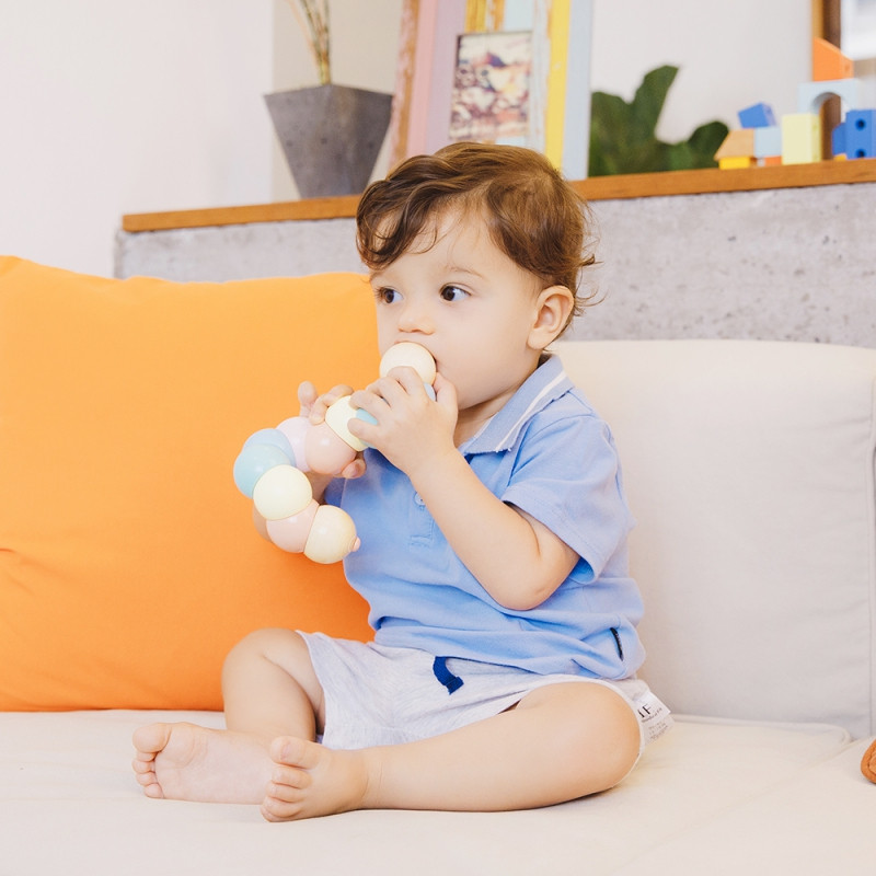 CLASSIC WORLD Wooden Caterpillar Colorful for Bending and Twisting