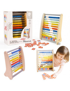 CLASSIC WORLD Medinis abakas + matematinės operacijos 46 vnt.