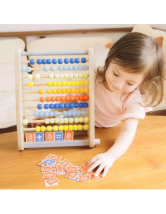 CLASSIC WORLD Medinis abakas + matematinės operacijos 46 vnt. 2