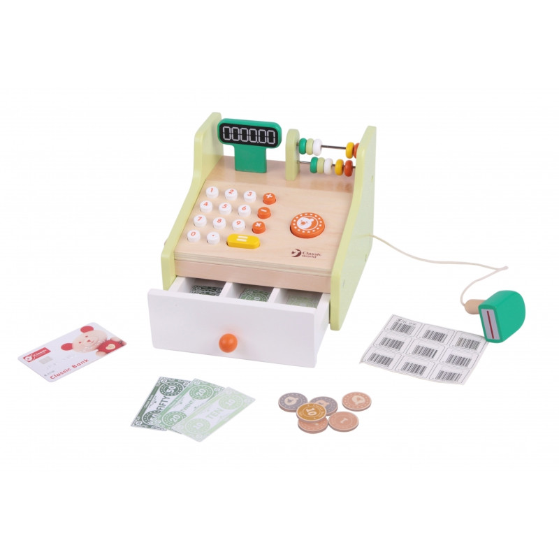 CLASSIC WORLD medinis vaikiškas kasos aparatas