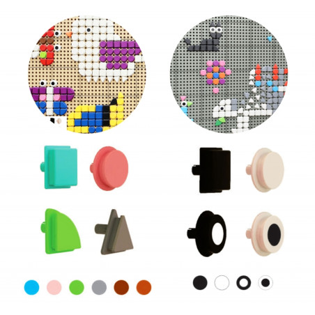 MASTERKIDZ geometriniai lentos elementai 256 vnt. MASTERKIDZ geometriniai lentos elementai 256 vnt.