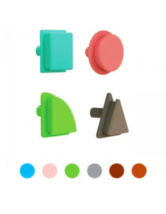 MASTERKIDZ geometriniai lentos elementai 256 vnt. 2