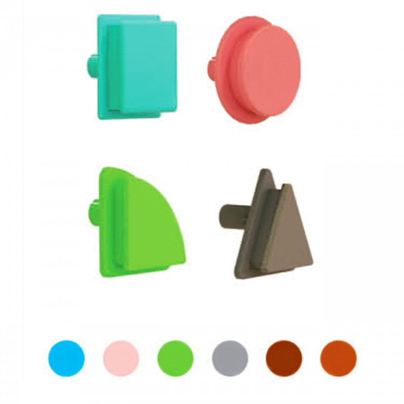 MASTERKIDZ geometriniai lentos elementai 256 vnt.