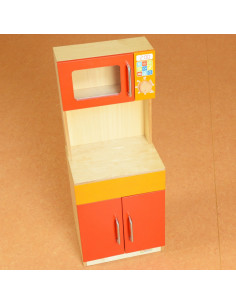 MASTERKIDZ medinė virtuvės spintelė su mikrobangų krosnele 2