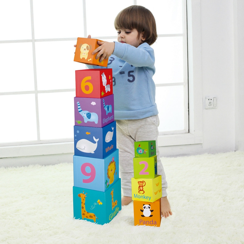 CLASSIC WORLD Magic Box Blocks Puzzle Tower Box Edukacinis žaislas
