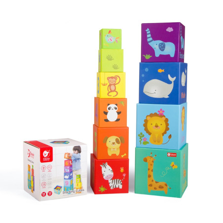 CLASSIC WORLD Magic Box Blocks Puzzle Tower Box Edukacinis žaislas