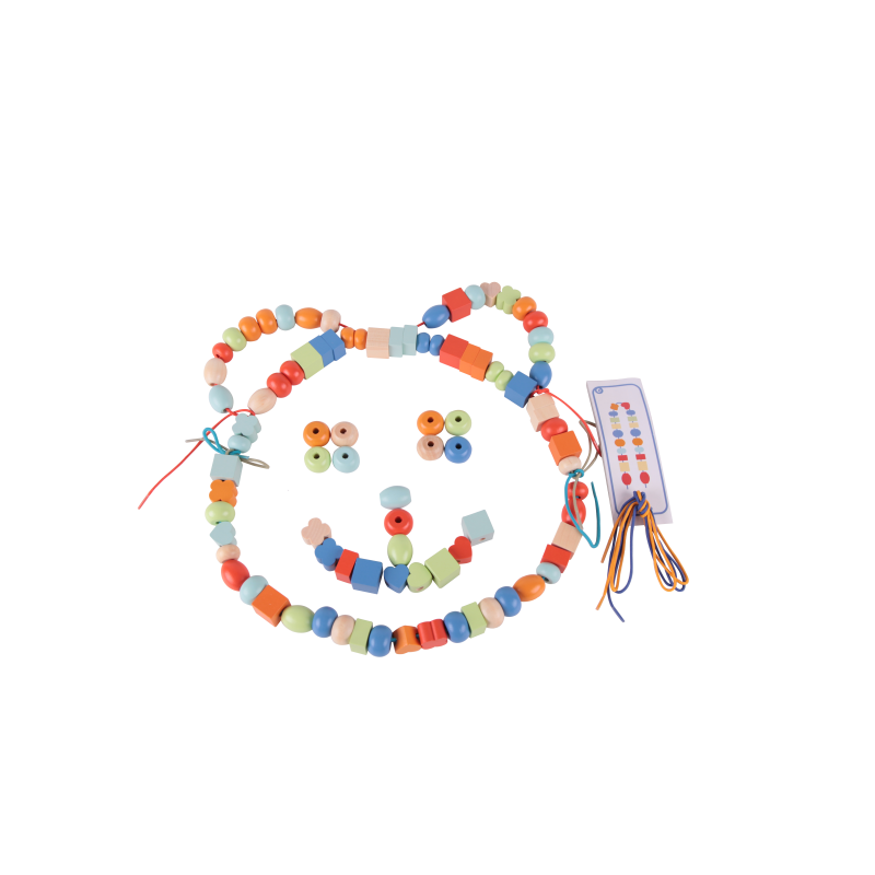 CLASSIC WORLD Wooden Beads for Stringing 96 Pieces