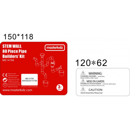 Система труб MASTERKIDZ STEM Board 80 предметов