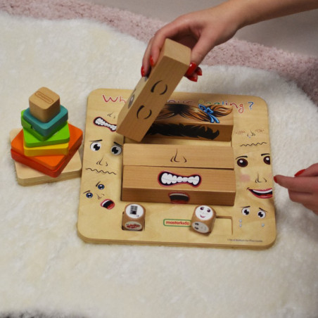 MASTERKIDZ mokymosi emocijos Montessori medinis žaidimas
