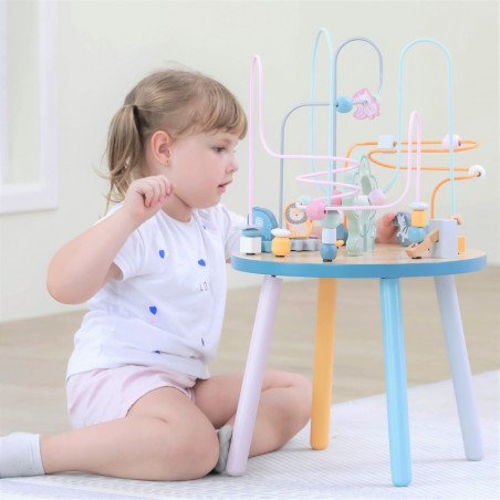 VIGA PolarB medinis mokomasis manipuliacinis stalas Montessori susipynimas VIGA PolarB medinis mokomasis manipuliacinis stalas Montessori susipynimas