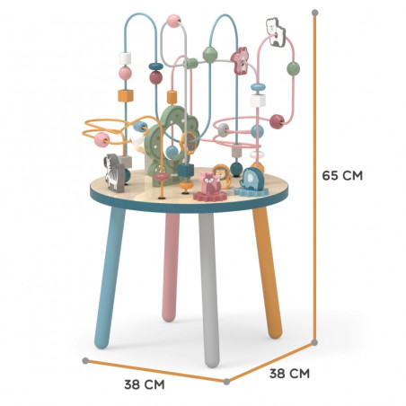VIGA PolarB medinis mokomasis manipuliacinis stalas Montessori susipynimas VIGA PolarB medinis mokomasis manipuliacinis stalas Montessori susipynimas