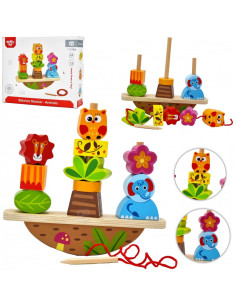 TOOKY TOY gyvūnų balansavimo dėlionės