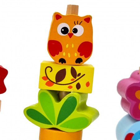 TOOKY TOY gyvūnų balansavimo dėlionės