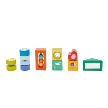 CLASSIC WORLD Mediniai sensoriniai blokai 7 funkcijos Daugiafunkcinės dėlionės formos Garsas MONTESSORI 14 vnt. CLASSIC WORLD Mediniai sensoriniai blokai 7 funkcijos Daugiafunkcinės dėlionės formos Garsas MONTESSORI 14 vnt.