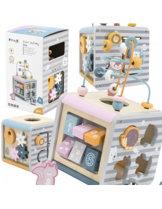 VIGA PolarB Activity Box medinis edukacinis žaidimų centras 5in1 kubas